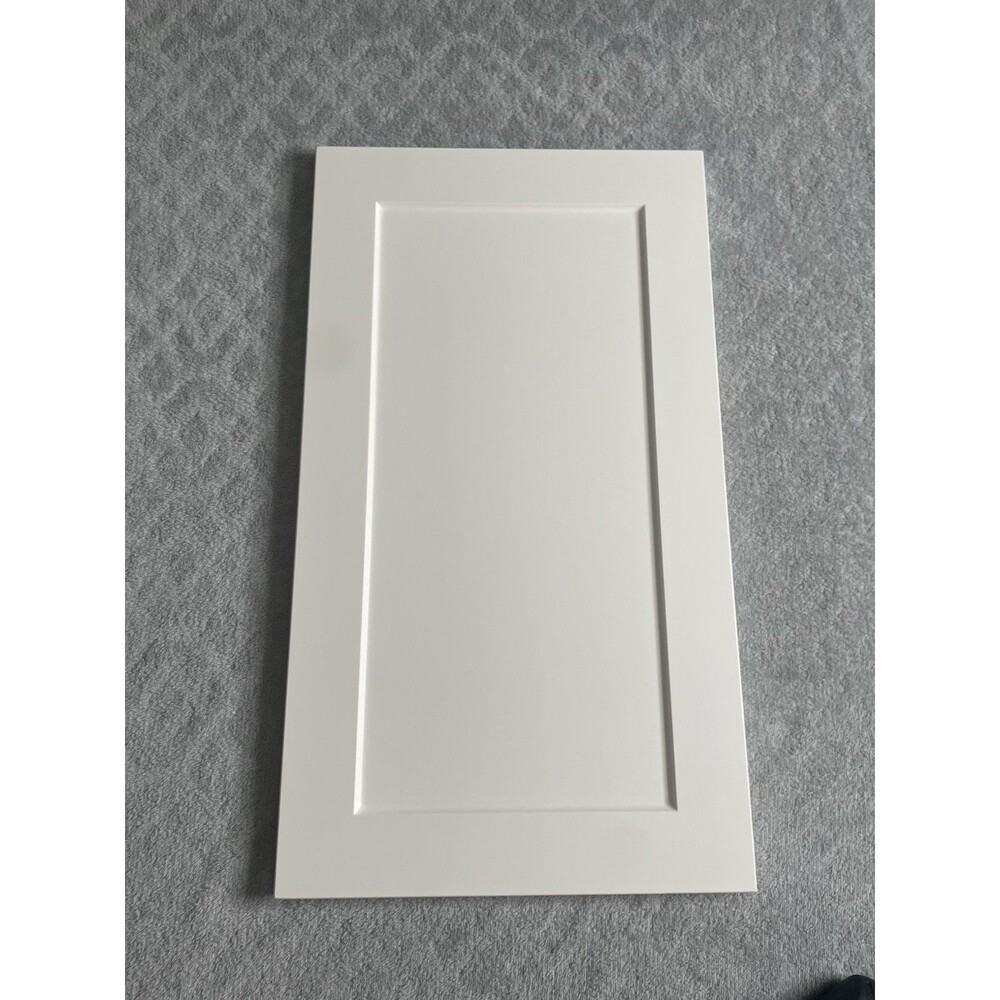 Shaker style cabinet door, white with frame and central panel made of MDF 13x 23
